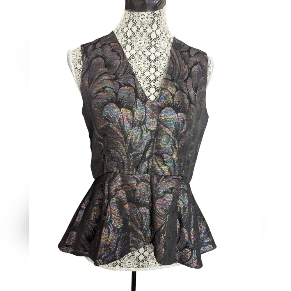 H&M Sleeveless Peplum Blouse